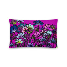 Load image into Gallery viewer, Vibrant Enchanted Bouquet Basic Pillow
