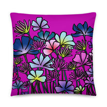 Load image into Gallery viewer, Vibrant Enchanted Bouquet Basic Pillow
