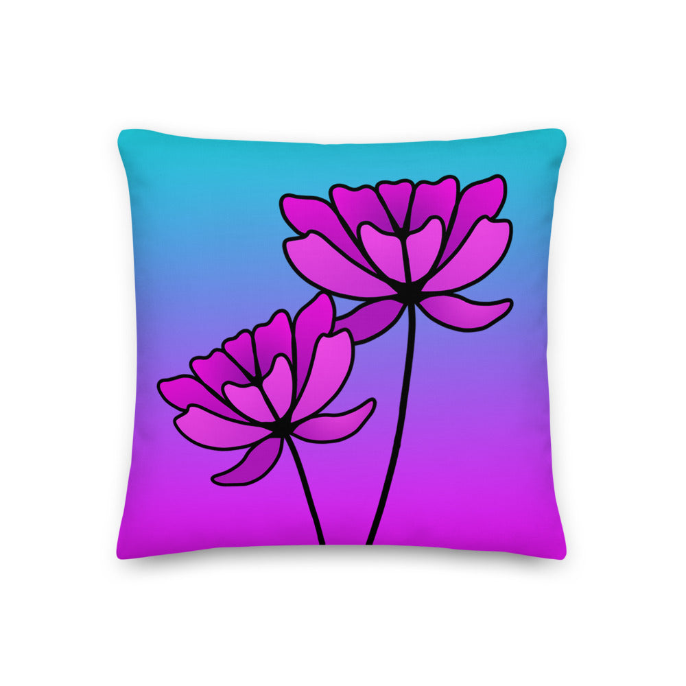 Blooming Wallflower Premium Pillow