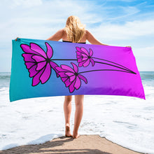 Load image into Gallery viewer, Blooming Wallflower Beach Towel
